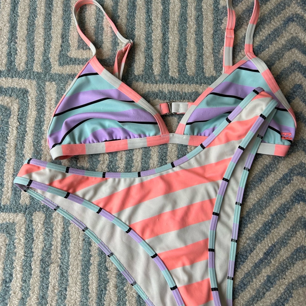Billabong Pastel Striped Bikini